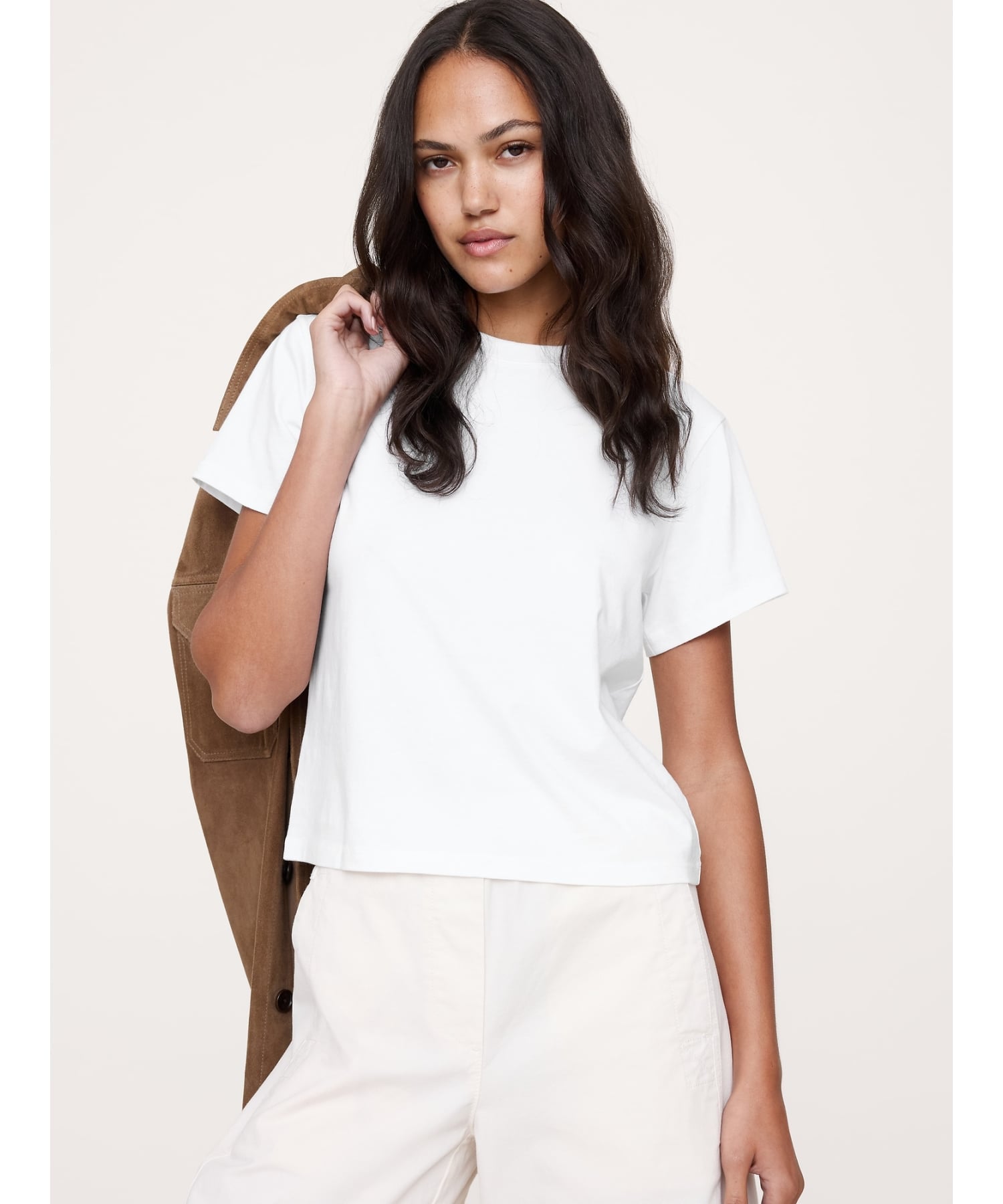 BANANA REPUBLIC (W)ヴィンテージ コットン クルーネックTシャツ バナナ・リパブリック トップス カットソー・Tシャツ ブラック ホワイト【送料無料】