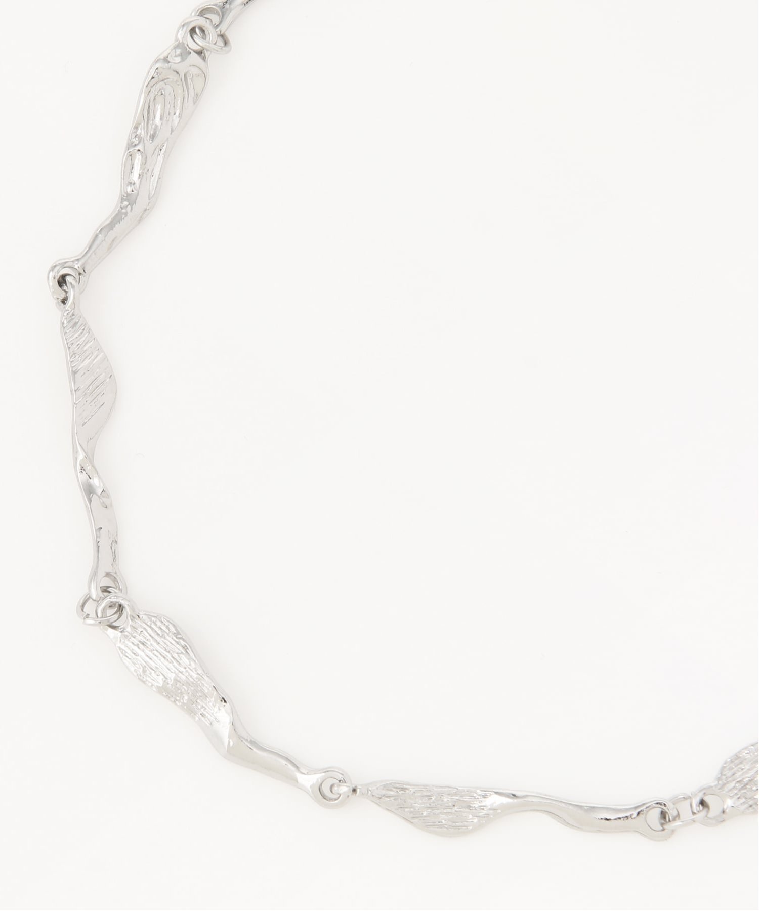【SALE／55%OFF】Coo+i Coo+i/(W)【2点セット】ウェーブネックレス&ブレスレット スレンダー アクセサリー・腕時計 ネックレス シルバー