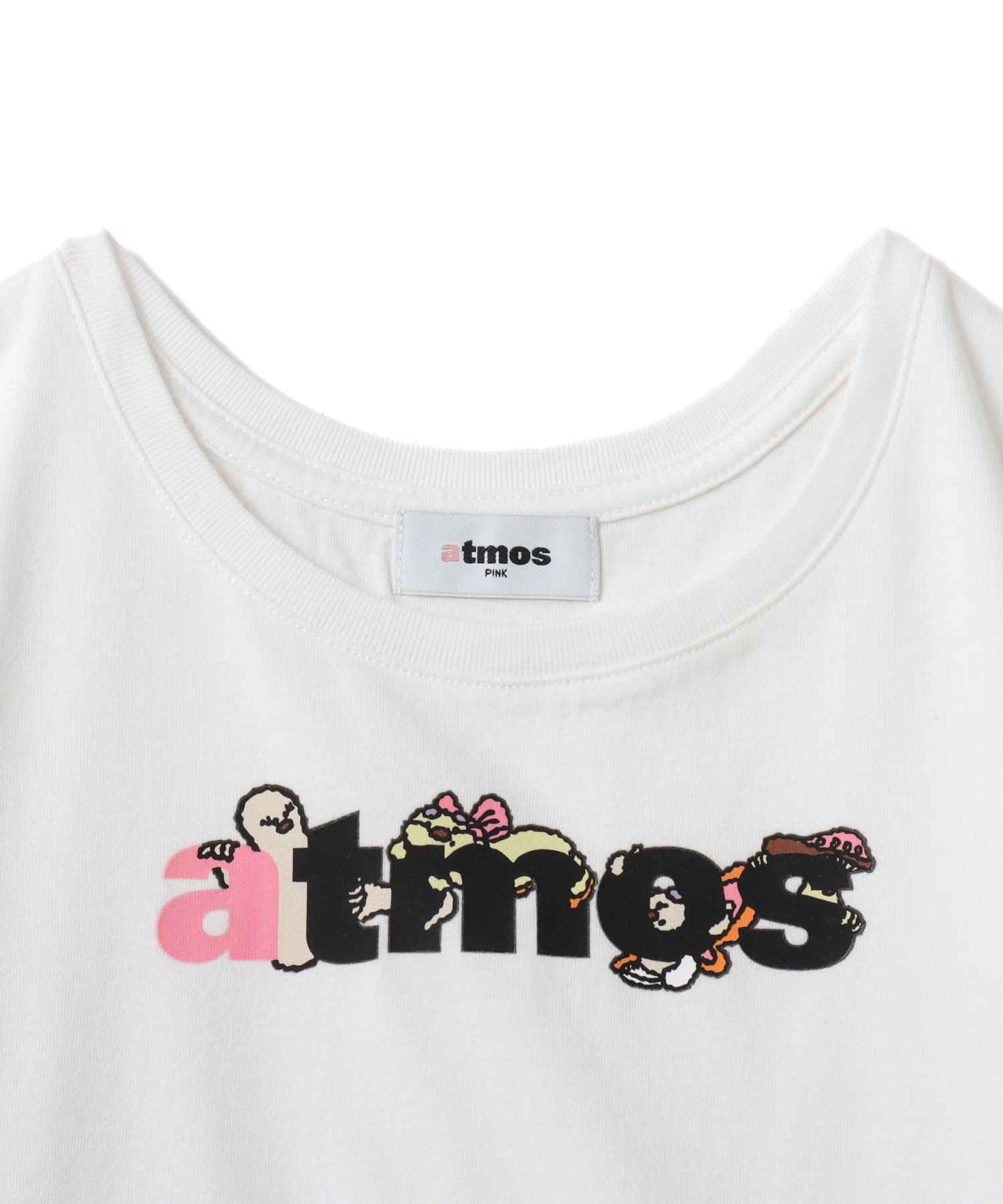 atmos pink MARIA SAKURAI x atmos pink ロゴT-shirt WHITE アトモス トップス カットソー・Tシャツ ホワイト