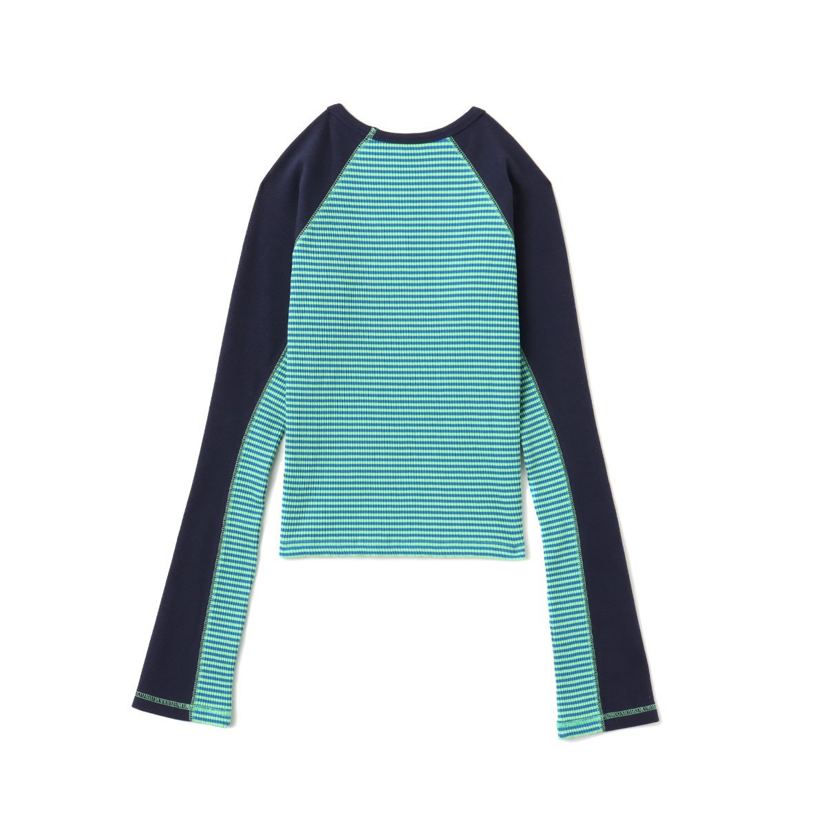 atmos pink atmos pink V-Neck Raglan Long Sleeve T-shirt GREEN アトモス トップス カットソー・Tシャツ グリーン