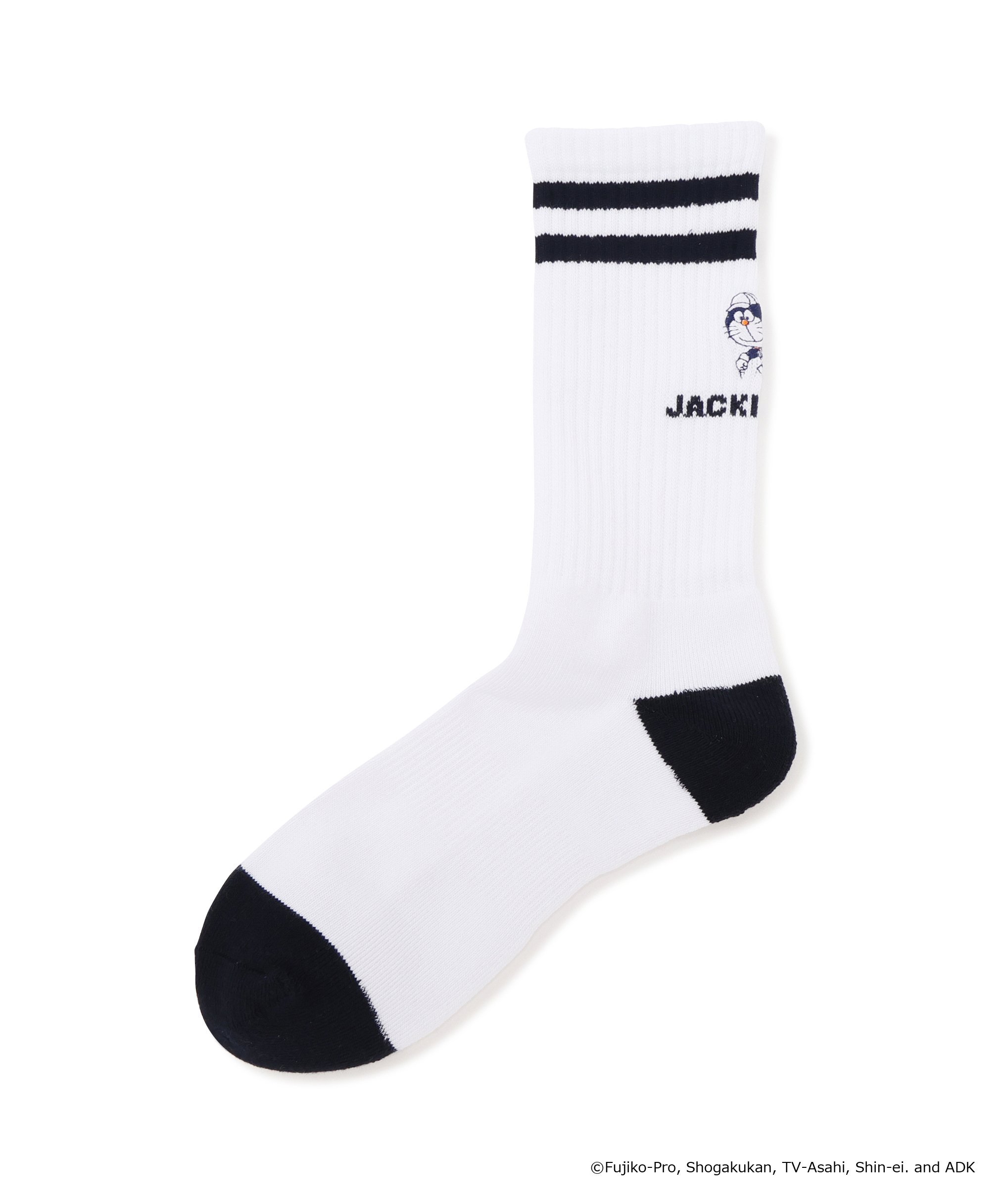 Jack Bunny!! ミドルソックス (MENS) ジャックバニー 靴下・レッグウェア 靴下 ネイビー ホワイト オレンジ