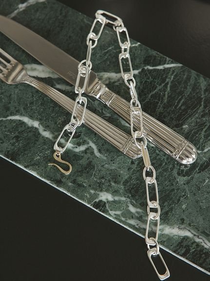 MIESROHE CHAIN 2WAY NECKLACE(ネックレス) ミースロエ アクセサリー・腕時計 ブレスレット・バングル ブラック