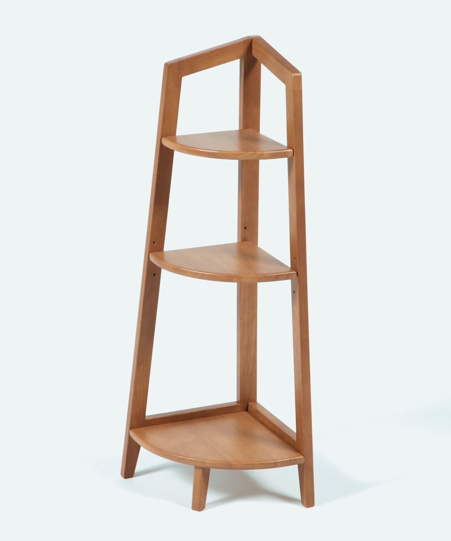 daily CLIP 【daily CLIP】無垢のコーナー3段シェルフ スタディオクリップ インテリア・生活雑貨 収納用品・棚・ラック ブラウン【送料無料】