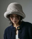 【SALE/40%OFF】SALON adam et rope' エコファーバケットハット サロン アダム エ ロペ 帽子 ハット ブラウン グレー【送料無料】