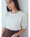 earth music&ecology アーガイルスカシパールニットプルオーバー アースミュージック&エコロジー トップス ニット ホワイト グレー ブラック【...