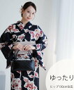 utatane utatane 浴衣3点セット 黒に錆茶の牡丹 3Lサイズ ウタタネ 着物・浴衣・和装小物 浴衣【送料無料】
