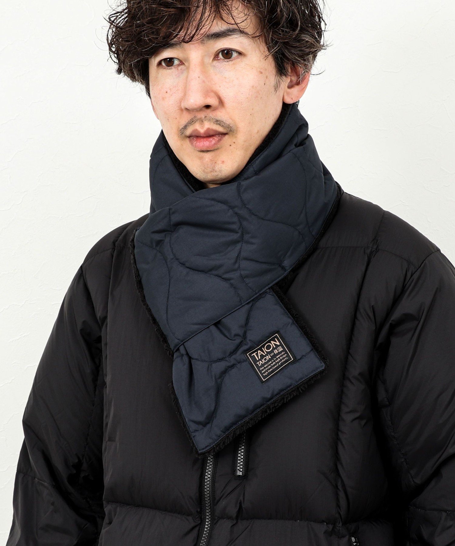 NOLLEY'S goodman 【TAION / タイオン】MILITARY R/S DOWN SCARF 17 ノーリーズ ファッション雑貨 マフ..