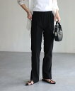 【SALE/39%OFF】Riberry ラッシュガードサイドスリットロングパンツ リベリー パンツ スラックス・ドレスパンツ ブラック
