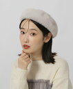 【SALE/16%OFF】LAKOLE シャギーベレー帽 ラコレ 帽子 ハンチング・ベレー帽 グレー ホワイト ブラック