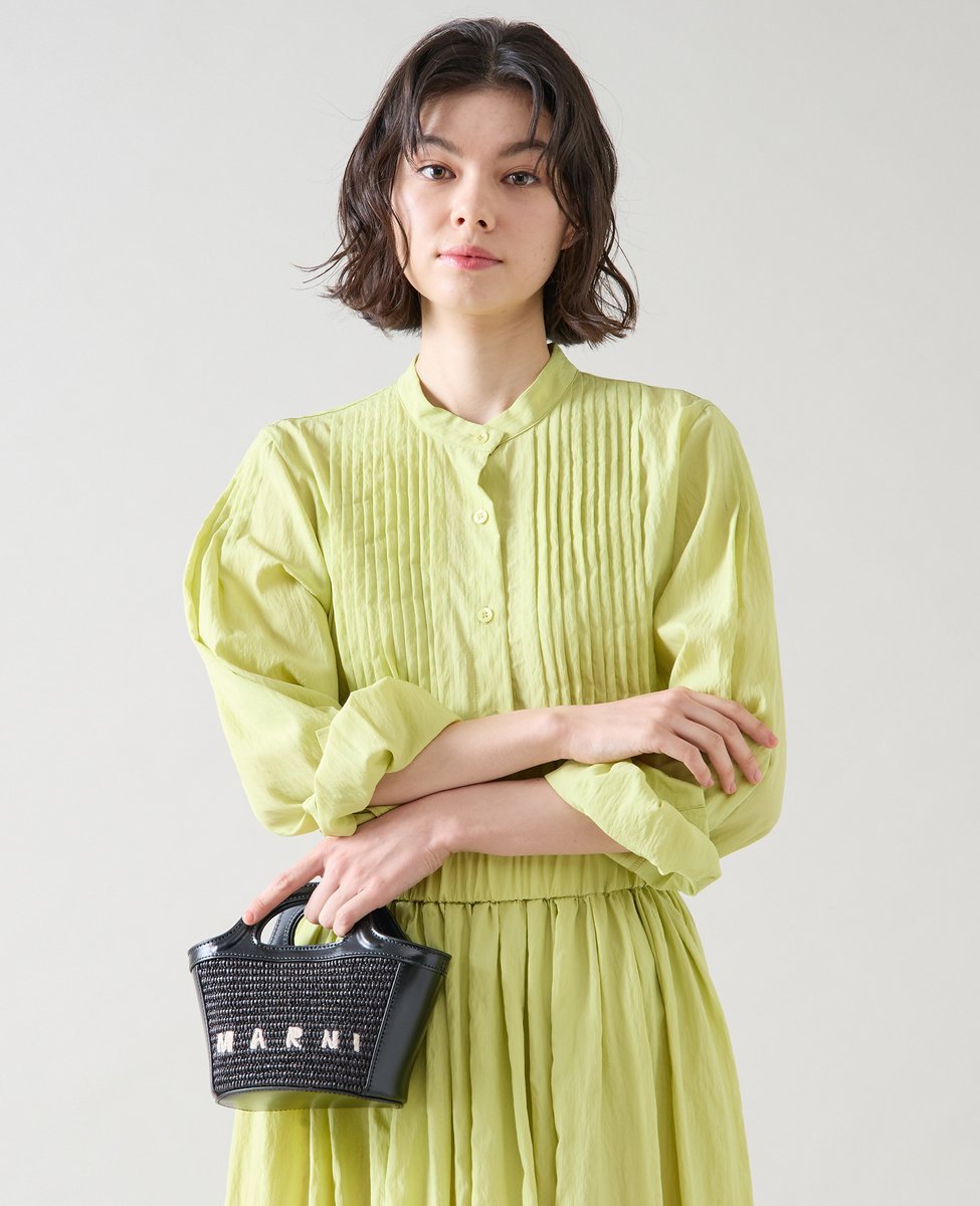 【SALE／50%OFF】TIARA タックオーバーシャツブラウス(セットアップ可) ティアラ トップス シャツ・ブ..