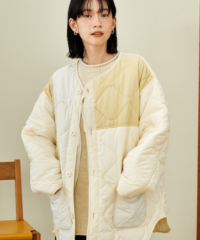 FREAK'S STORE パッチワーク キルトジャケット 25AW フリークスストア ジャケット・アウター ミリタリ..