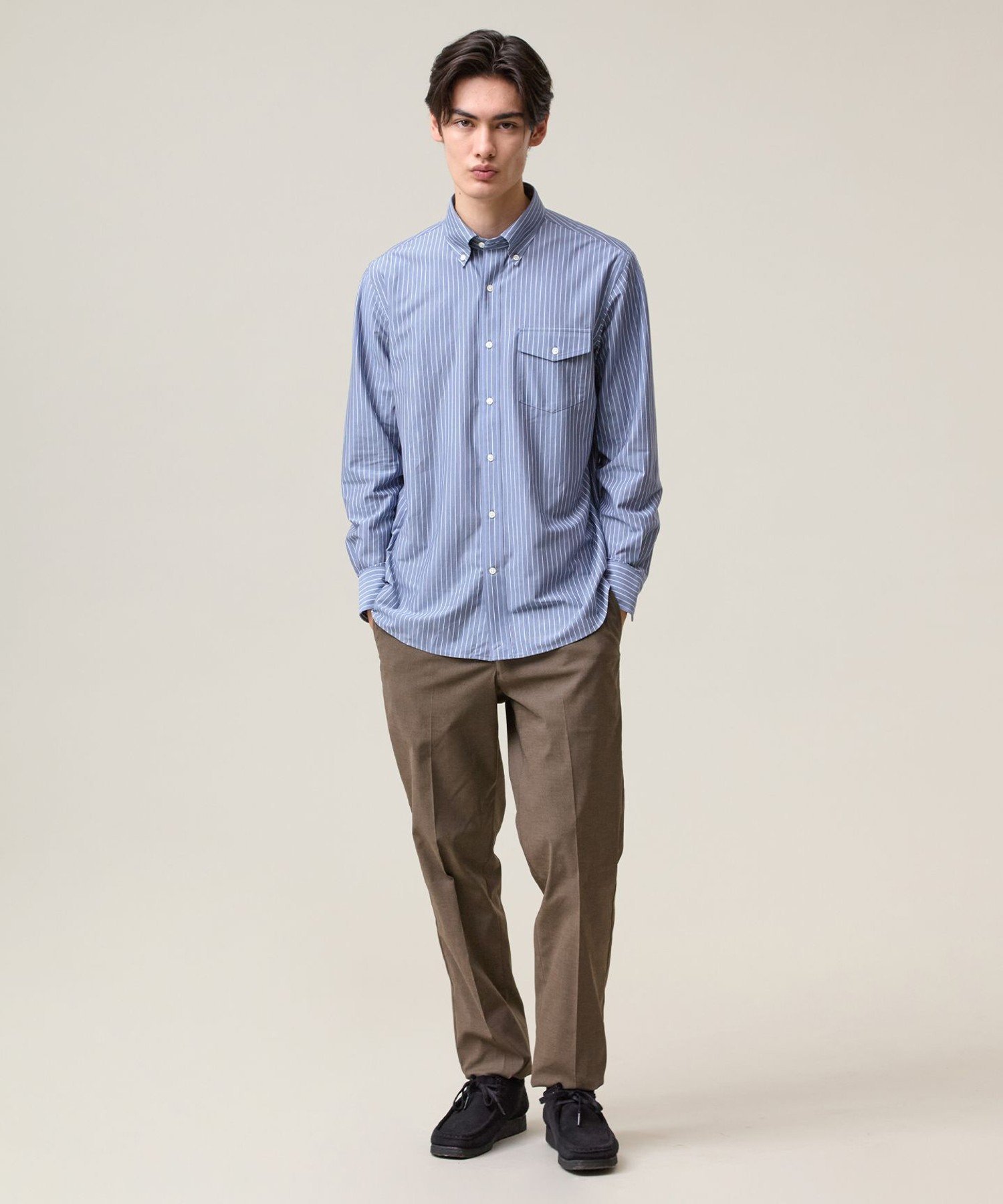 J.PRESS 【KANEMASA JERSEY】ストライプボタンダウン シャツ ジェイプレス トップス シャツ・ブラウス ホワイト【送料無料】