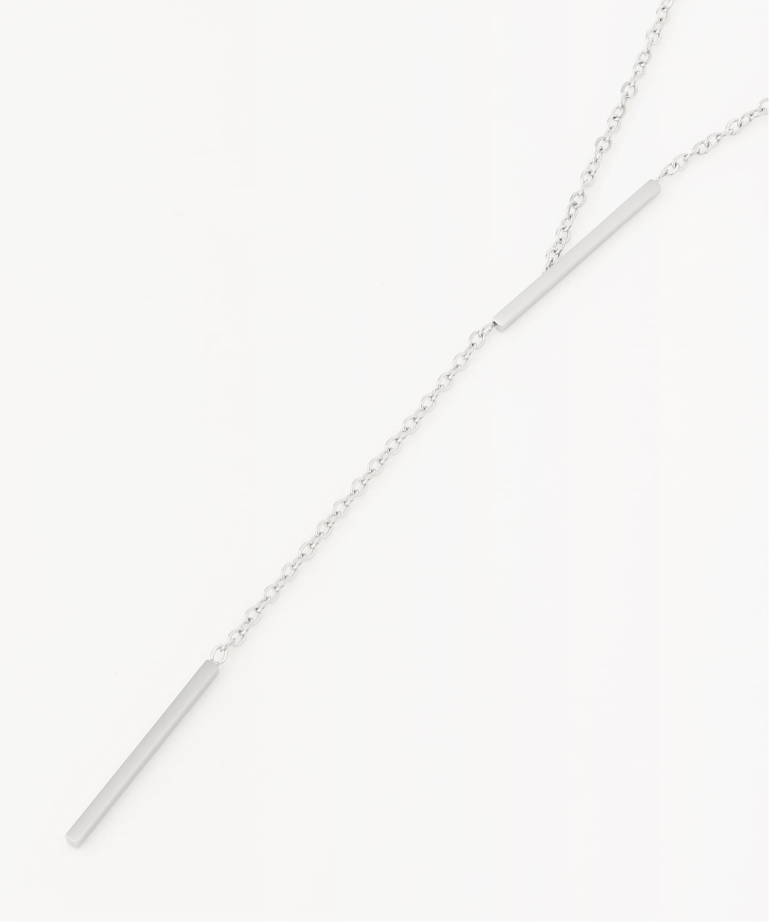 【SALE／33%OFF】Coo+i Coo+i/(W)Yラインチェーンネックレス スレンダー アクセサリー・腕時計 ネックレス シルバー