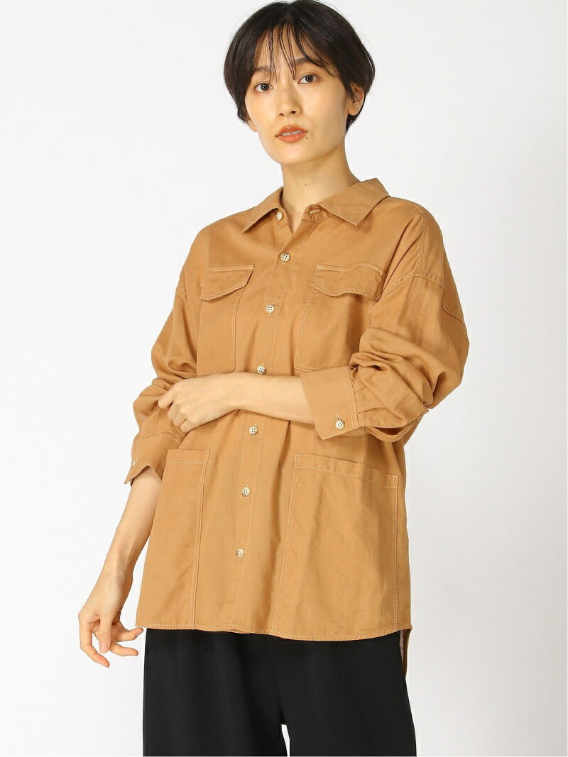 JOURNAL STANDARD JOURNAL STANDARD/(W)パナマボイルミリタリーSHBZ ベーセーストック トップス シャツ・ブラウス ブラウン
