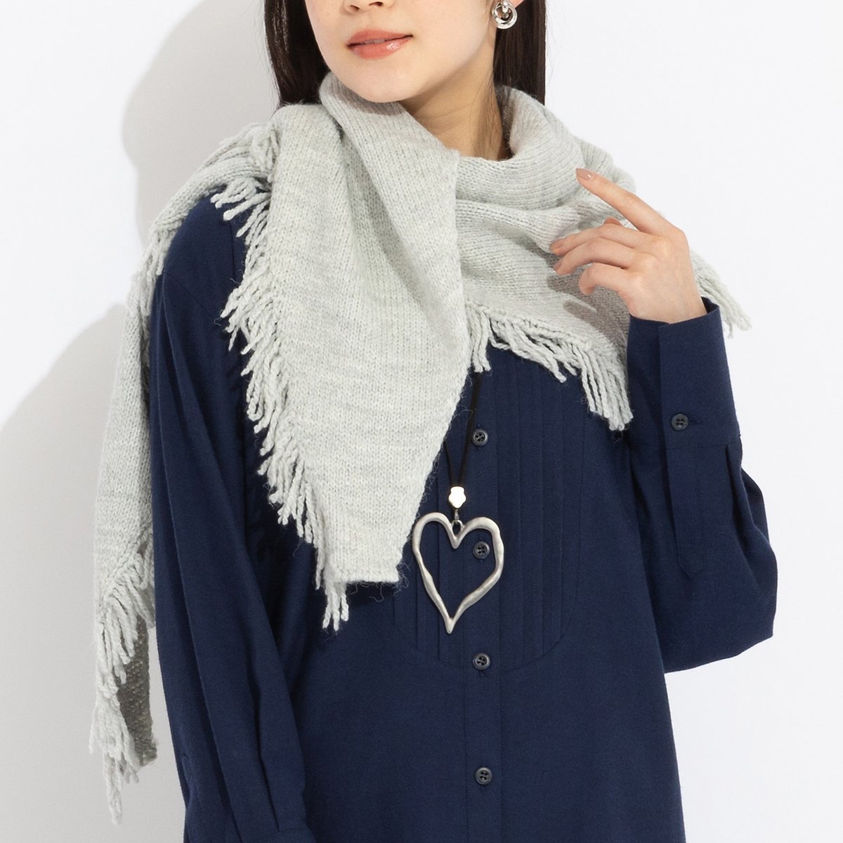 楽天市場】ストール 三角 フリンジの通販