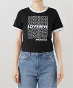 JOINT WORKS ANNA SUI NYC/アナスイエヌワイシー/フロッキーTシャツ ジョイントワークス トップス カットソー・Tシャツ ホワイト ブラッ...
