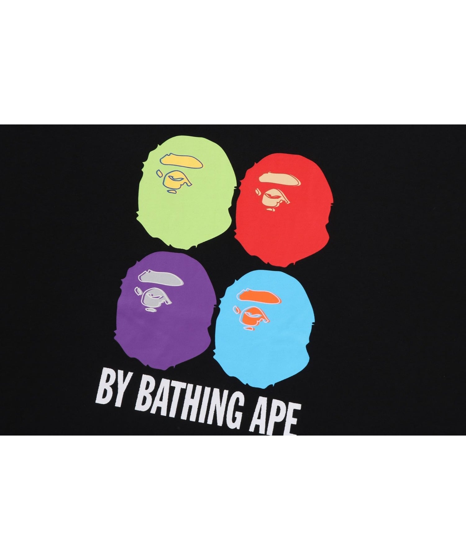 A BATHING APE (M)MULTI APE HEAD BY BATHING APE RELAXED FIT TEE ア ベイシング エイプ トップス カットソー・Tシャツ ホワイト ブラック【送料無料】