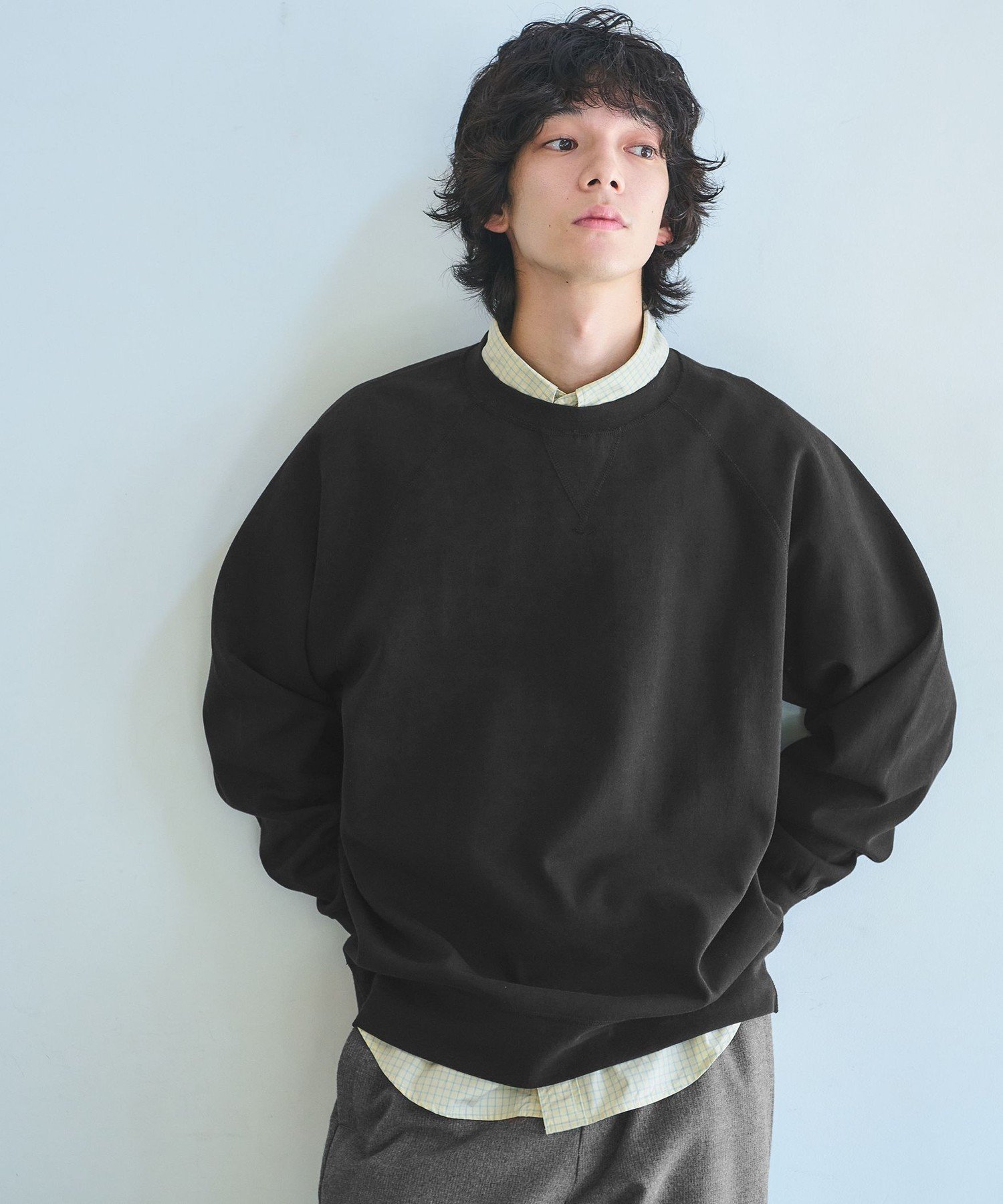 【新品未使用】ユナイテッドアローズ　トレーナー黒 BEAUTY&YOUTH UNITED ARROWS（ビューティーアンドユースユナイテッド