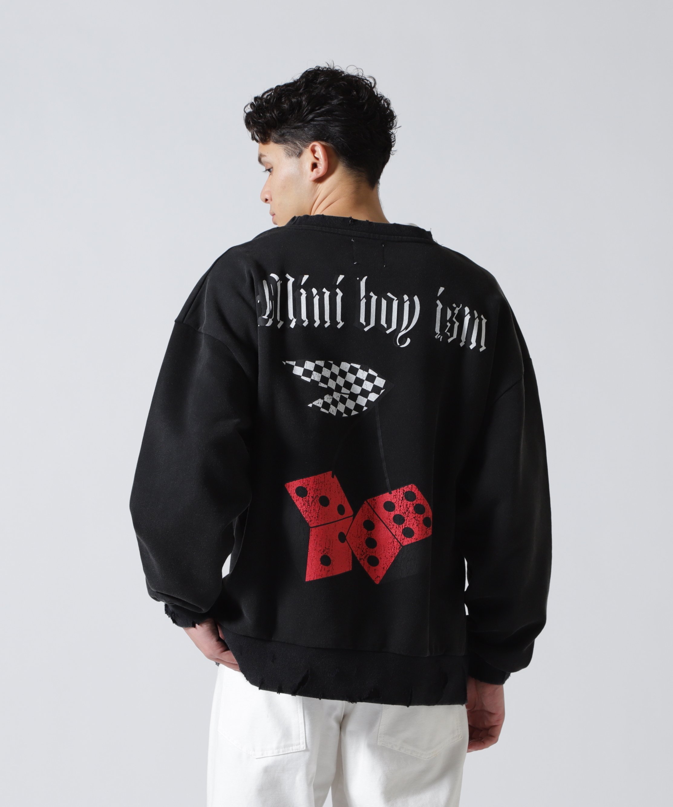 乐天商城 - ROYAL FLASH FR(13)NDS/フレンズ/Min Cherryflag SWEAT CREW ロイヤルフラッシュ トップス パーカー・フーディー ホワイト ブラック【送料無料】