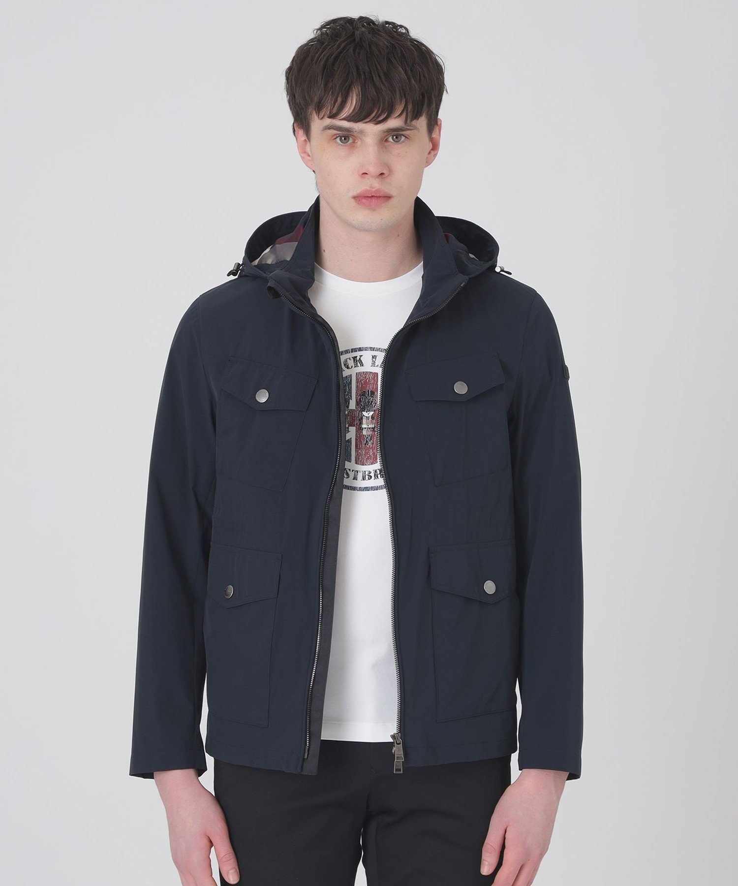 BLACK LABEL CRESTBRIDGE AIRY PACK M-65パーカー ブルーレーベル / ブラックレーベル・クレストブリッジ ジャケット・アウター ブルゾン・ジャンパー ネイビー グリーン ベージュ【送料無料】