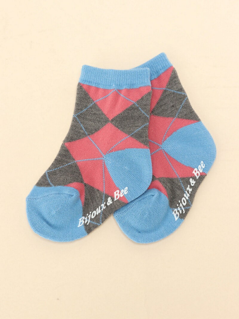 Bijoux & Bee アーガイルソックス(靴下)＜日本製＞ ビジュー＆ビー ファッション雑貨 その他のファッション雑貨 ブルー