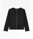 アニエスベー カーディガン レディース agnes b. FEMME JDJ6 CARDIGAN リネンカーディガンプレッション アニエスベー トップス カーディガン ブラック【送料無料】