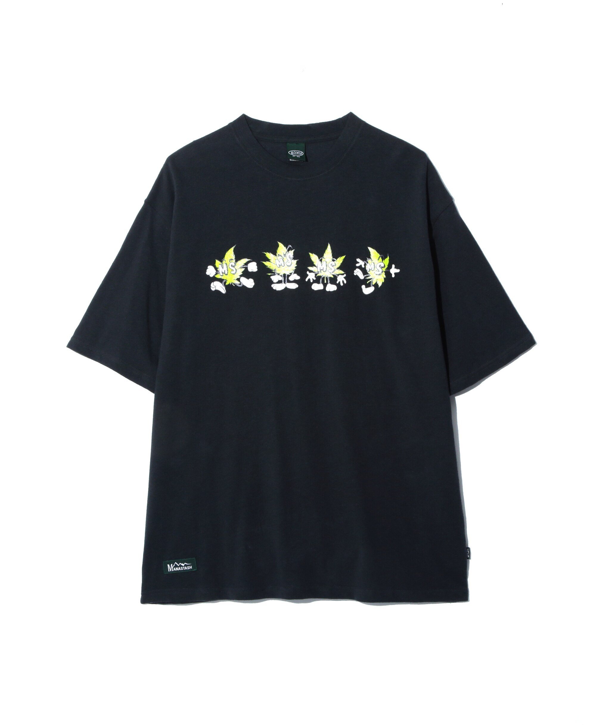 MANASTASH MANASTASH/マナスタッシュ/HEMP TEE HEMPTYY/ヘンプTシャツ ヘンピー マナスタッシュ トップス カットソー・Tシャツ ブラック ピンク ホワイト