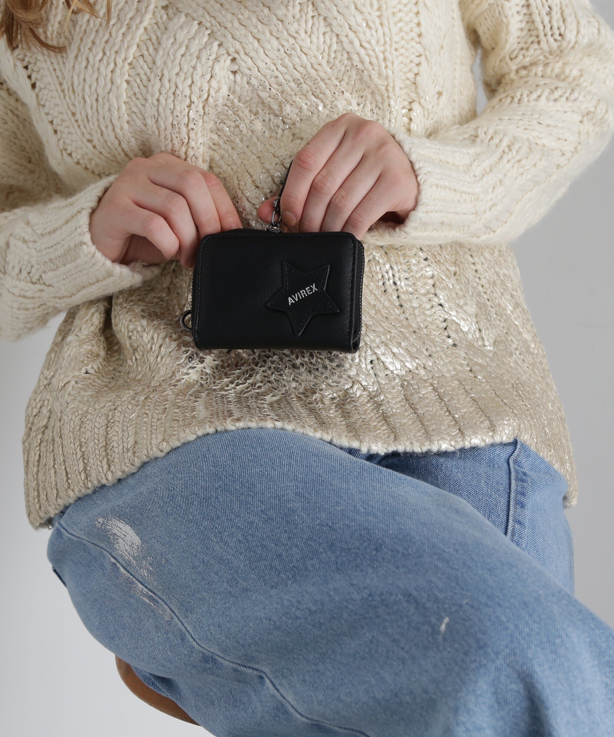 AVIREX 《直営店限定》MINI WALLET/ミニウォレット アヴィレックス アクセサリー・腕時計 その他のアクセサリー・腕時計 ブラック【送料無料】