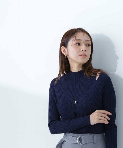 【SALE/30%OFF】NATURAL BEAUTY BASIC コンパクトリブアンサンブル ナチュラルビューティベーシック トップス カーディガン ネイビー レッド グレー【送料無料】 【SALE/30%OFF】NATURAL BEAUTY BASIC コンパクトリブアンサンブル ナチュラルビューティベーシック トップス カーディガン ネイビー レッド グレー【送料無料】