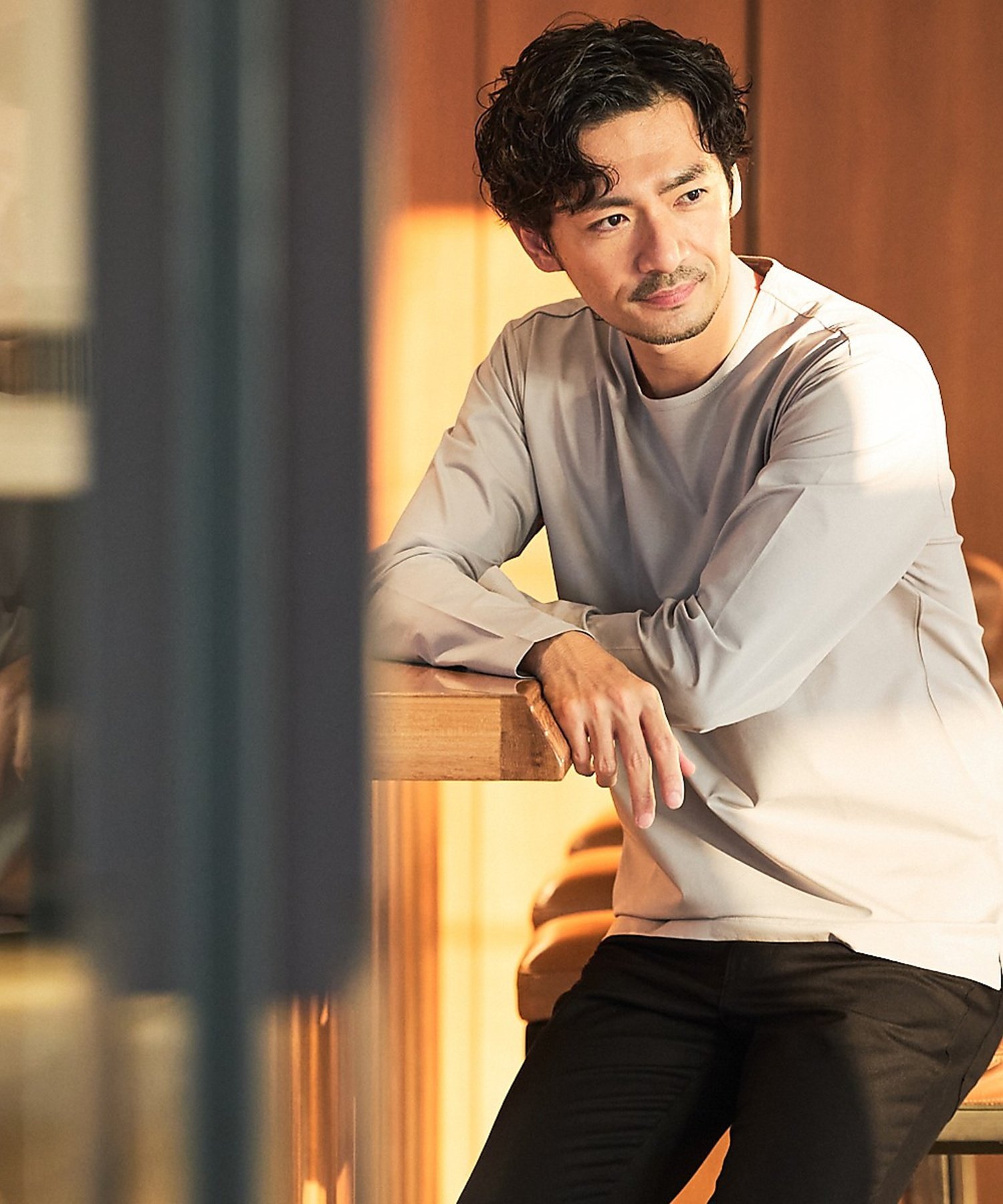 【接触冷感】シルケット天竺 長袖Tシャツ アバハウス トップス カットソー・Tシャツ ホワイト グレー ネイビー ブラック