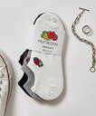 【SALE/6%OFF】FRUIT OF THE LOOM FRUIT OF THE LOOM/ロゴ刺繍 くるぶし丈ショートソックス 3足セット 16156300 セットアップセブン 靴下・レッグウェア 靴下