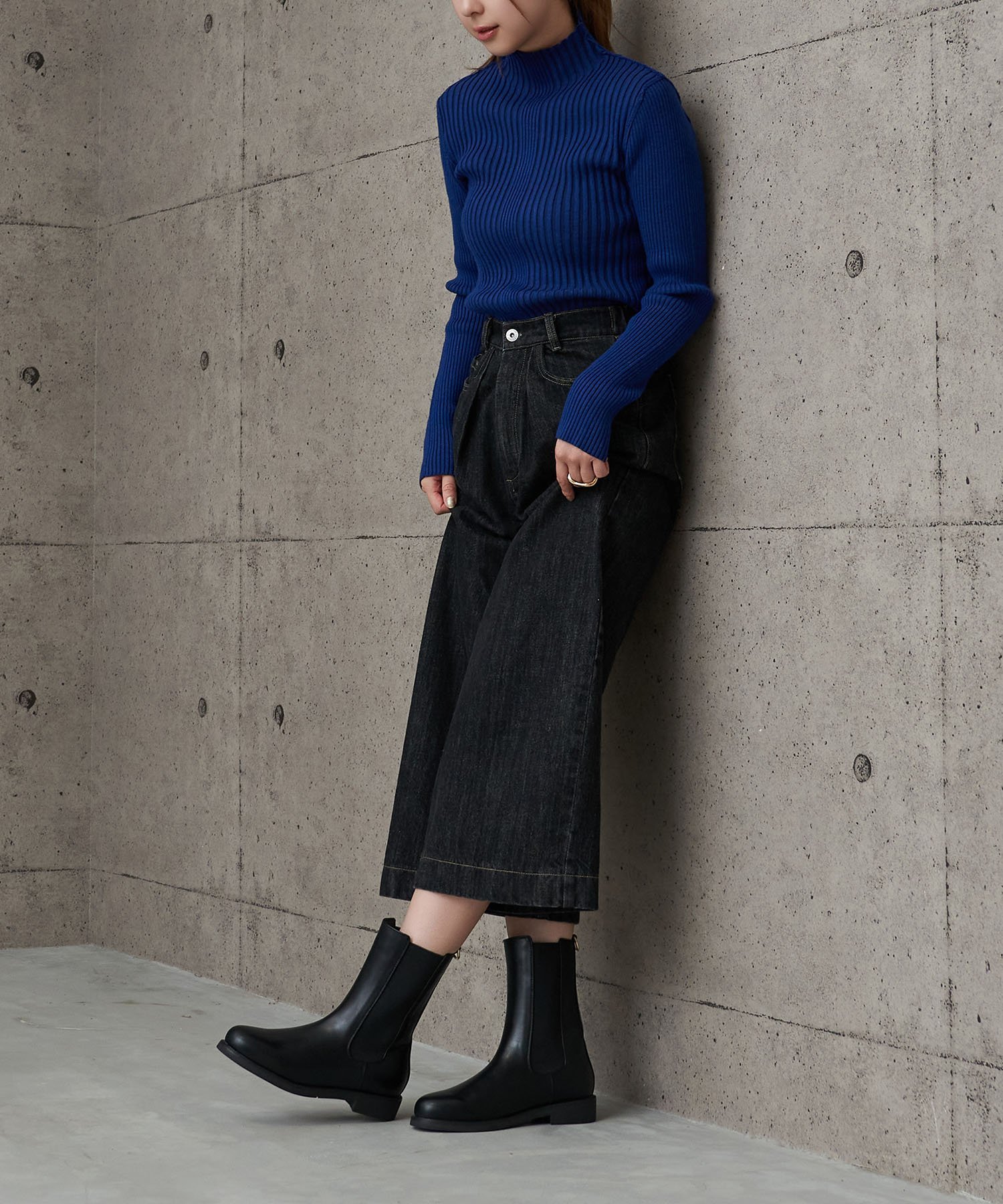 【SALE／35%OFF】carino 【レイン対応】サイドゴアショートブーツ モード・エ・ジャコモ×イング シューズ・靴 レインシューズ・ブーツ ブルー【送料無料】