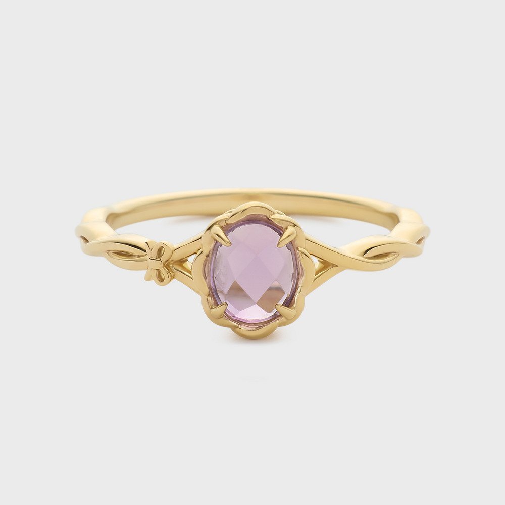 【SALE/10% OFF】NOJESS Gold Amethyst Ring NOJESS Accessories & Watches Rings & Finger Rings Purple 【Free Shipping】