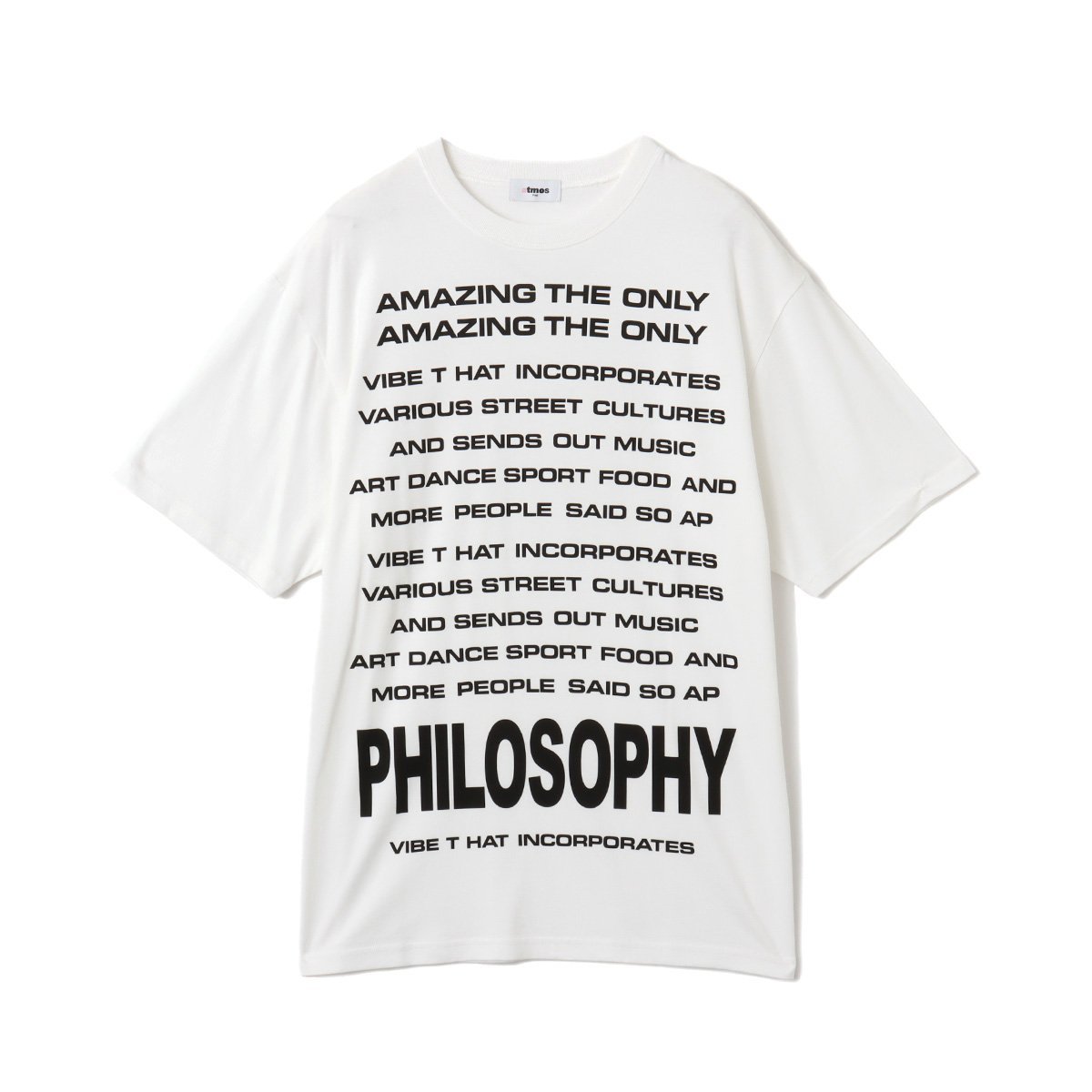 atmos pink atmos pink Message T-shirt WHITE アトモス トップス カットソー・Tシャツ ホワイト