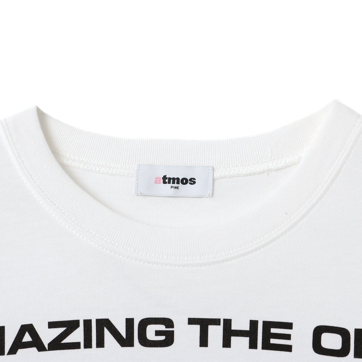 atmos pink atmos pink Message T-shirt WHITE アトモス トップス カットソー・Tシャツ ホワイト