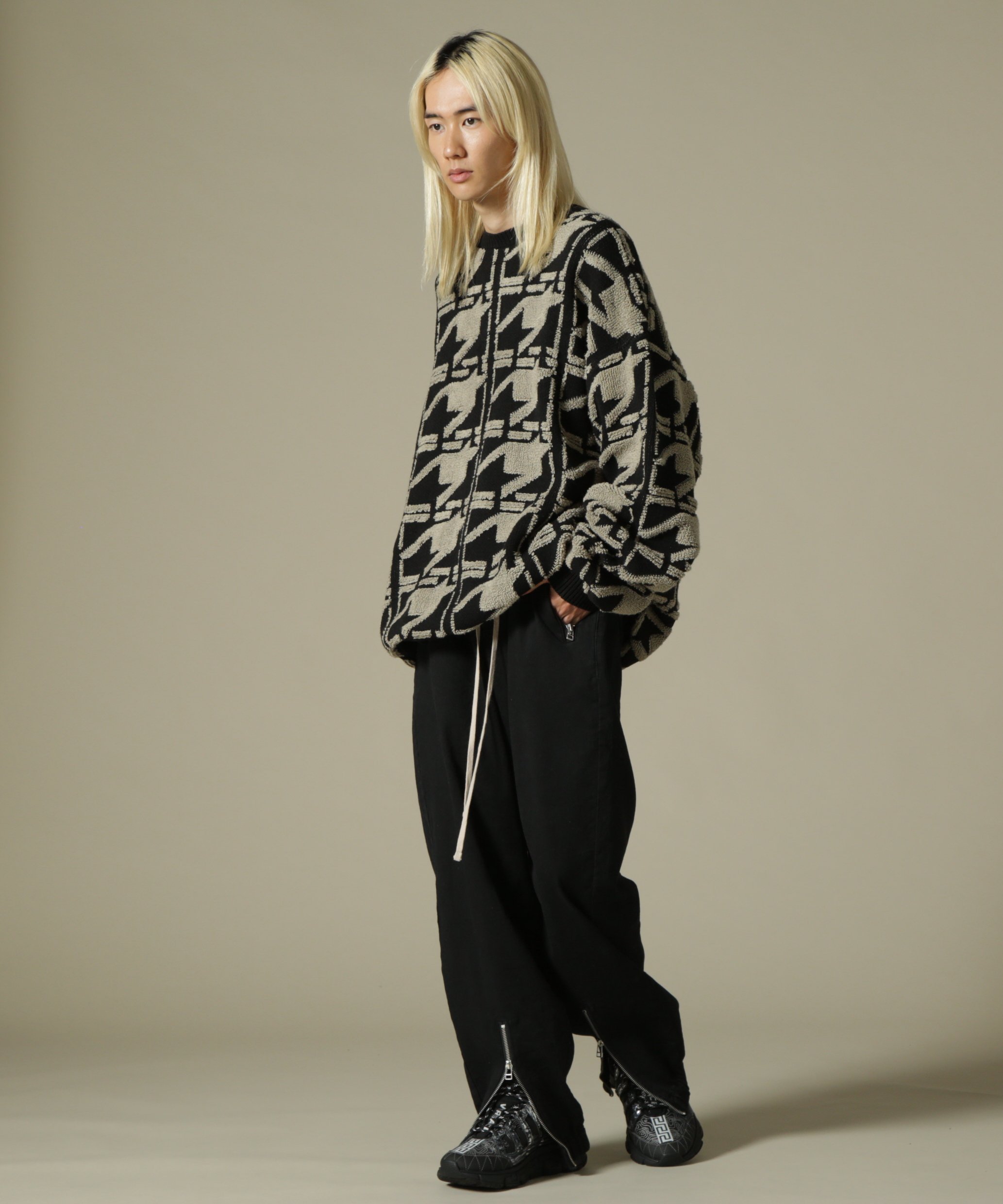 LHP DankeSchon/ダンケシェーン/TC BLK FRONTZIP PANTS/TCブラックフロントジップパンツ エルエイチピー パンツ その他のパンツ ブラック【送料無料】