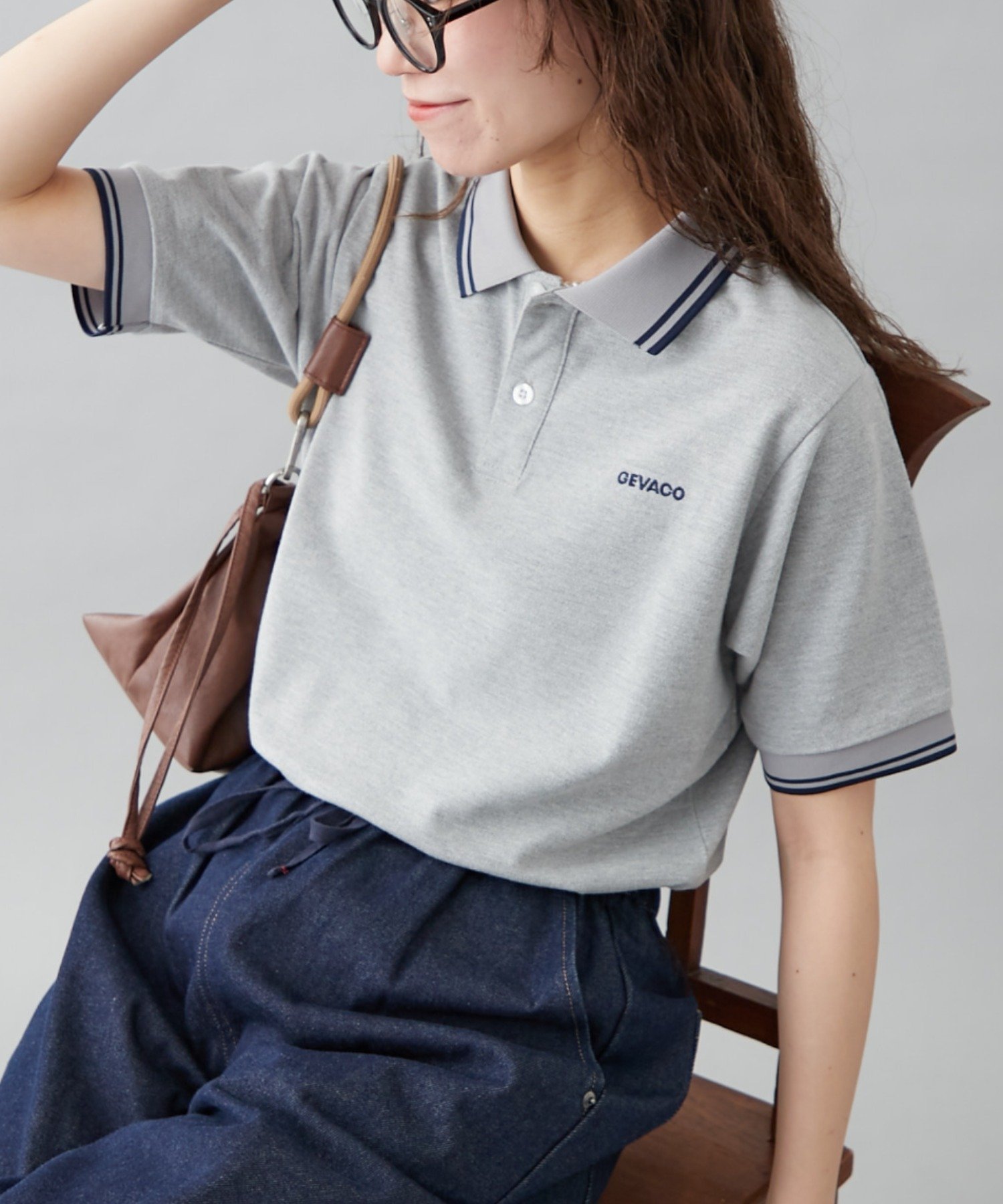 CIAOPANIC TYPY 【GEVACO】半袖ポロシャツ チャオパニックティピー トップス カットソー・Tシャツ ホワイト グリーン グレー【送料無料】のサムネイル