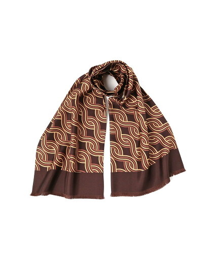 【SALE/30%OFF】Brilla per il gusto シルク 螺旋柄 プリント ストール ビームス アウトレット ファッション雑貨 マフラー・ストール・ネックウォーマー ブラウン ネイビー【送料無料】 【SALE/30%OFF】Brilla per il gusto シルク 螺旋柄 プリント ストール ビームス アウトレット ファッション雑貨 マフラー・ストール・ネックウォーマー ブラウン ネイビー【送料無料】