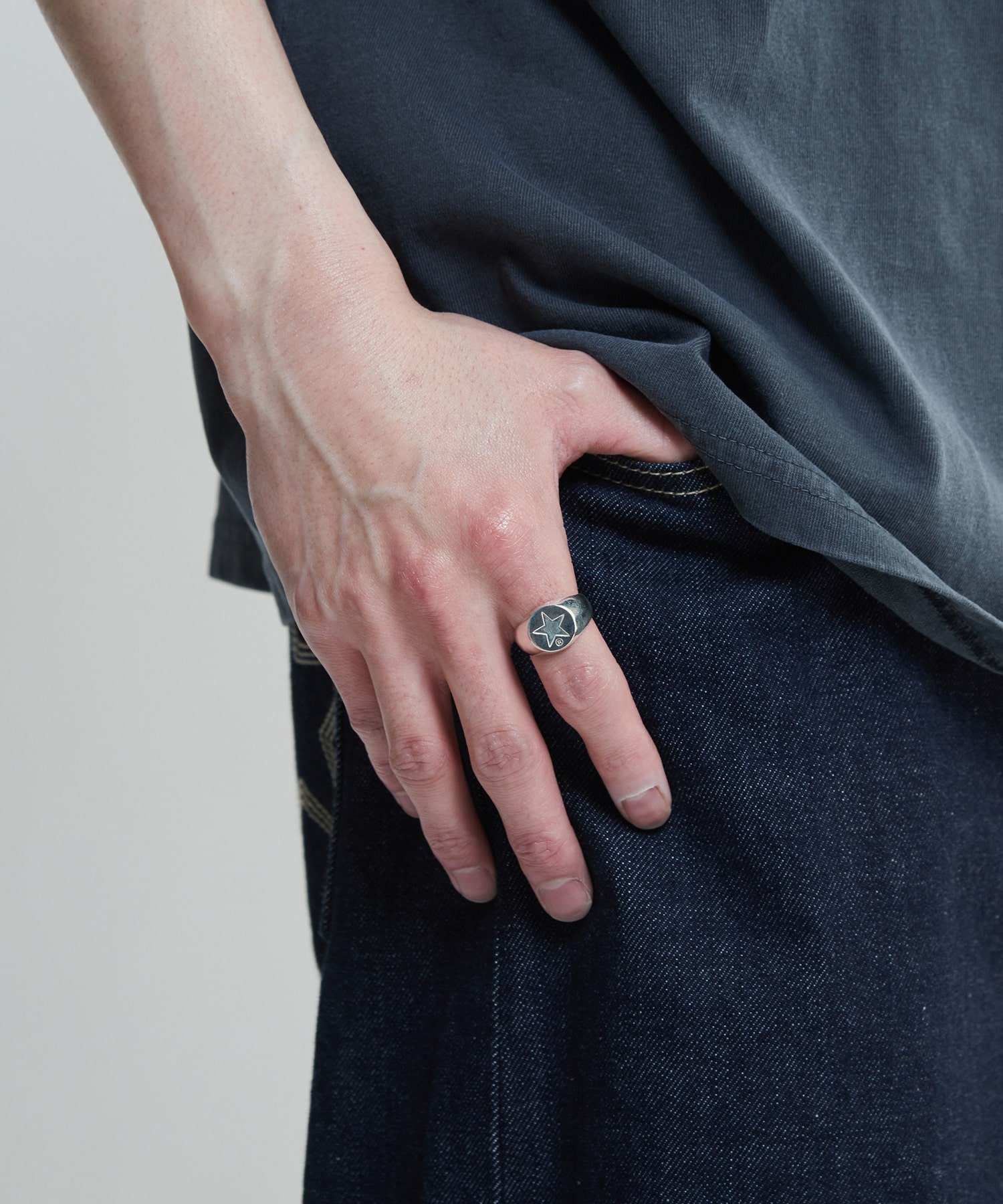 CONVERSE TOKYO 【SILVER925】ROUND STAR★ SIGNET RING コンバーストウキョウ アクセサリー・腕時計 リング・指輪 シルバー【送料無料】