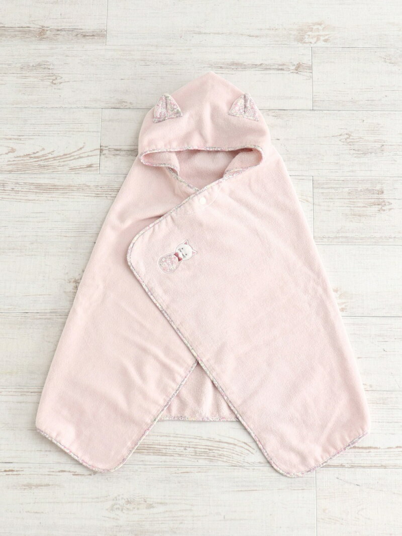 Afternoon Tea LIVING リバティプリント/フード付きバスタオル アフタヌーンティー・リビング マタニティウェア・ベビー用品 その他のベビーグッズ ピンク ブルー【送料無料】のサムネイル