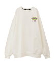 【SALE／40 OFF】Candy Stripper PEPE FARAWAY SWEAT ONE-PIECE キャンディストリッパー トップス スウェット トレーナー ホワイト グレー ブラック オレンジ【送料無料】