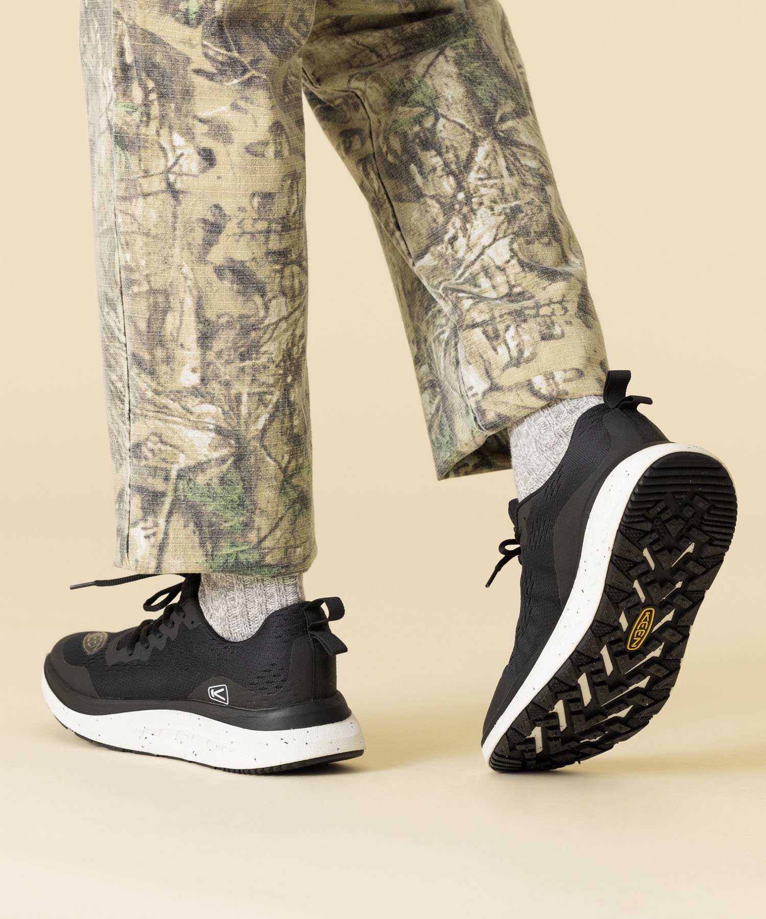 【SALE／30%OFF】KEEN MEN WK400 メンズ ダブルケーフォーハンドレッド キーン シューズ・靴 スニーカー ブラック【送料無料】