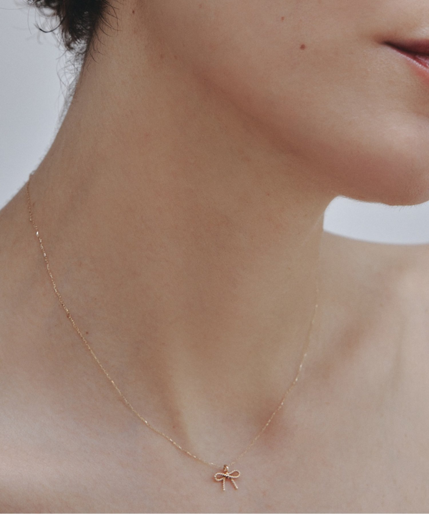 les bon bon les bon bon/prima necklace BOB409 10金 10K K10 リボン 日本製 ルボンボン ギフト セットアップセブン アクセサリー・腕時計 ネックレス ゴールド【送料無料】