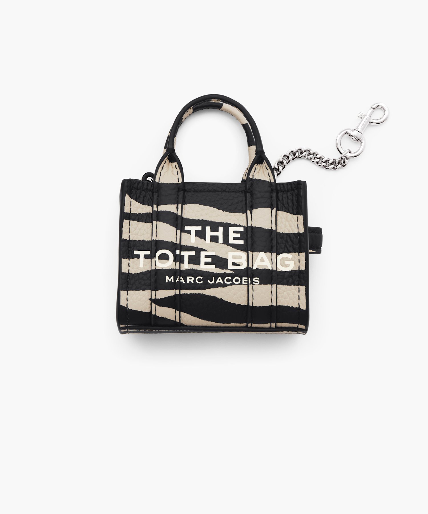 MARC JACOBS 【公式】THE ZEBRA LEATHER NANO TOTE CHARM/ザ ゼブラ レザー ナノ トート チャーム マーク ジェイコブス 財布・ポーチ・ケース ポーチ ブラック【送料無料】のサムネイル