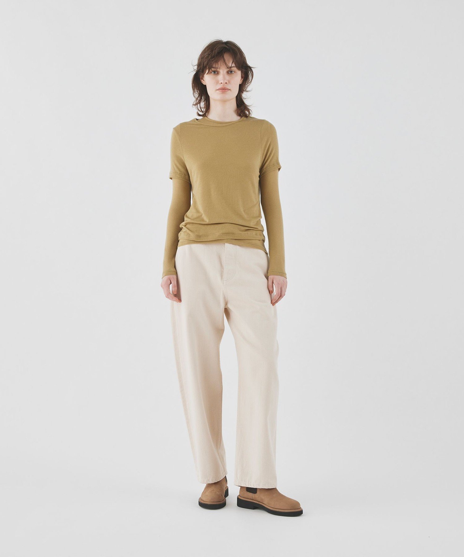 【SALE／40%OFF】GALERIE VIE シーアイランドカラーデニム コクーンパンツ トゥモローランド パンツ ジーンズ・デニムパンツ ホワイト【送料無料】
