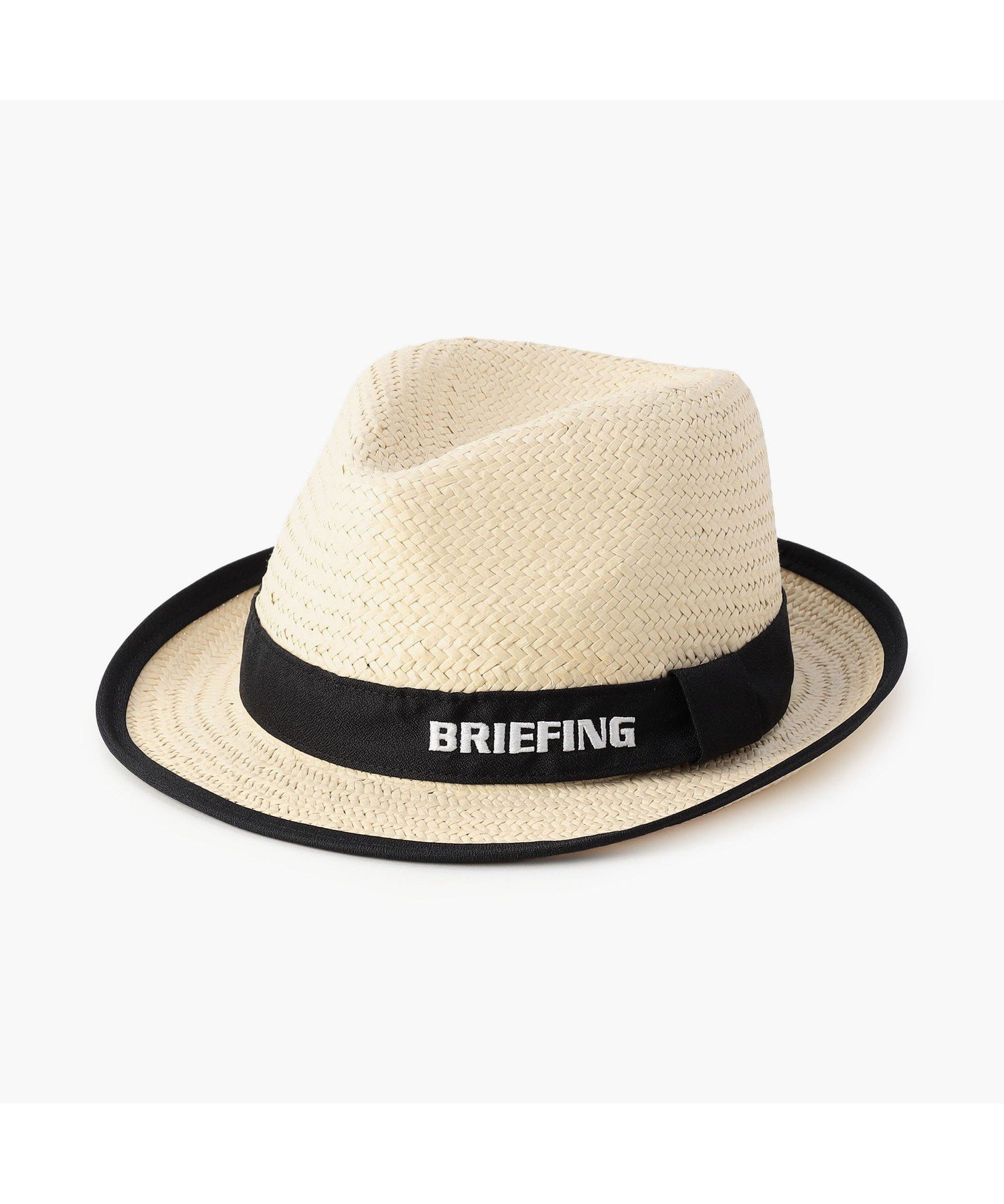 【SALE／10%OFF】BRIEFING GOLF MEN'S STRAW HAT ブリーフィング 帽子 キャップ ブラック ホワイト ベージュ【送料無料】