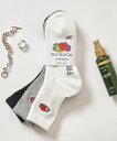【SALE/3%OFF】FRUIT OF THE LOOM FRUIT OF THE LOOM/底パイル刺繍 リブクルーソックス 3足セット 16309000 セットアップセブン 靴下・レッグウェア 靴下 ホワイト