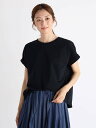 CLOVE バックプレートロールアップTシャツ ラシュッド トップス カットソー・Tシャツ ブラック ホワイト グレー【送料無料】(4)