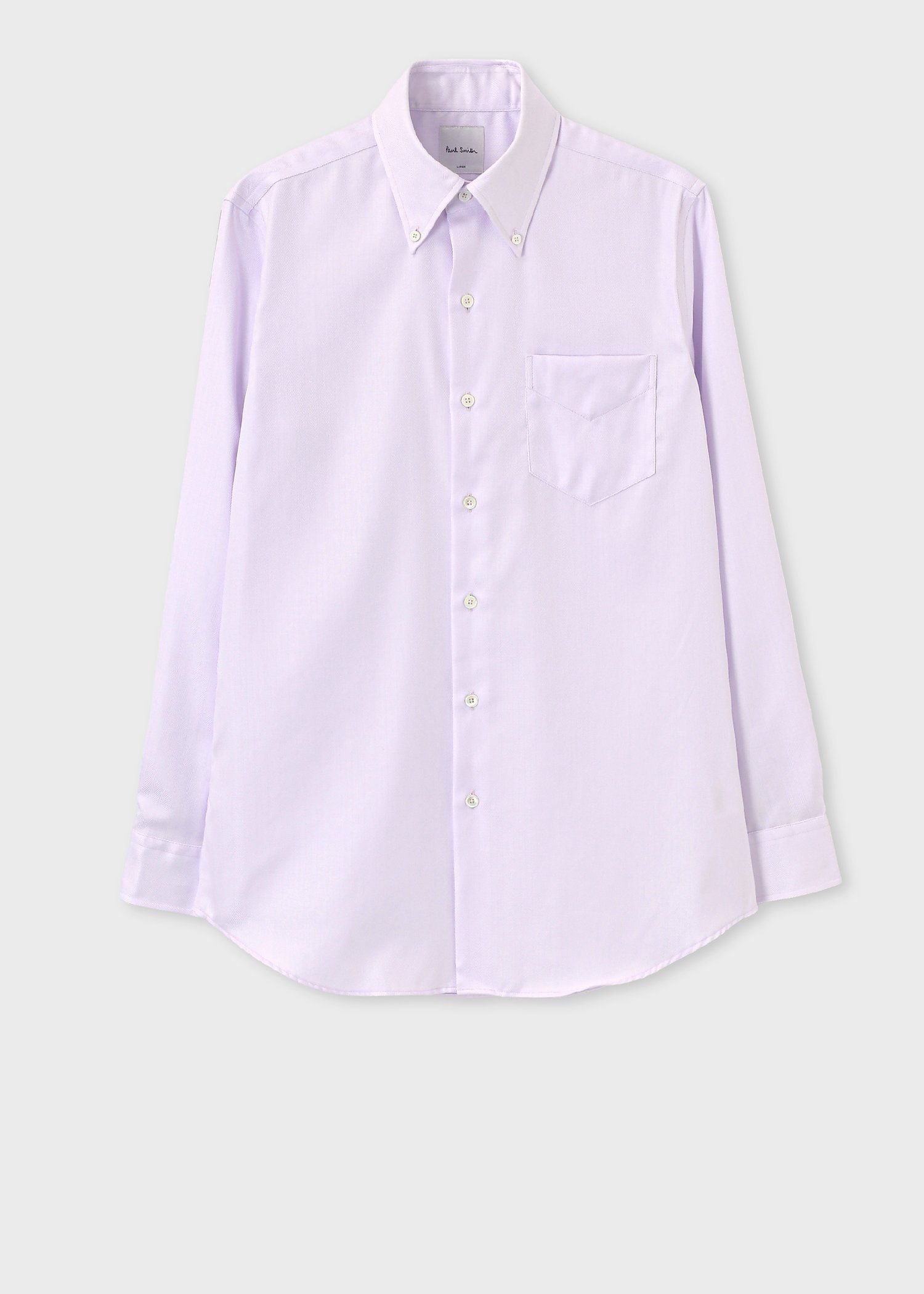 Paul Smith クラシックヘリンボーン ボタンダウン ドレスシャツ ポール・スミス スーツ・フォーマル Yシャツ・カッターシャツ パープル【送料無料】