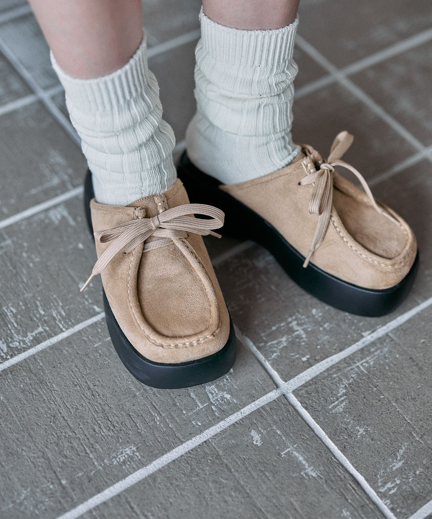 LEPSIM モカシンサボ レプシィム シューズ・靴 ローファー ベージュ ブラック【送料無料】のサムネイル